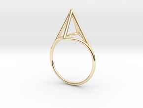 Strukt Ring  in 14k Gold Plated Brass: 7.5 / 55.5