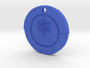 Atomic Wrangler Chip Pendant in Blue Processed Versatile Plastic