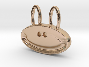 happy monkey happy bunny in 14k Rose Gold Plated Brass
