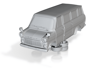 1-76 Ford Transit Mk1 Long Base Van Mini Bus in Tan Fine Detail Plastic