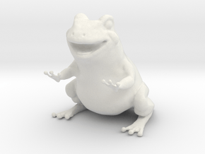 Frog figurine  in White Natural Versatile Plastic