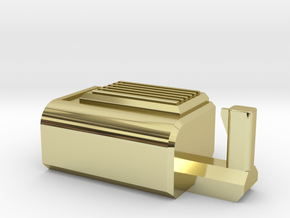 Mini Gun Body in 18k Gold Plated Brass: Large