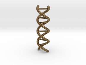 DNA Pendant in Polished Bronze