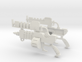 Mechanicus  Pistol Replica Prop  in White Natural Versatile Plastic