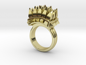 Ferocious Spiked Band (Size 6) in 18k Gold Plated Brass