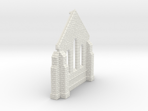 HORelM0141 - Gothic modular church in White Natural Versatile Plastic