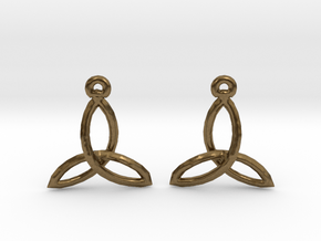 Celtic Knot Earrings in Natural Bronze