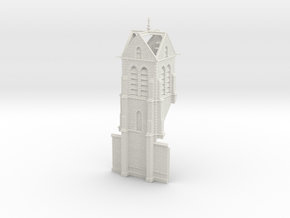HORelM0113 - Gothic modular church in White Natural Versatile Plastic