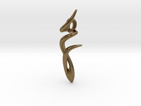 Dancer Pendant in Natural Bronze