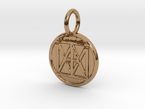 United "I AM" Creator Keychain in Polished Brass