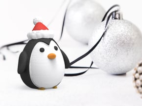 Holiday Penguin in Full Color Sandstone