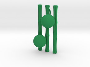 Bamboo Pearls in Green Processed Versatile Plastic