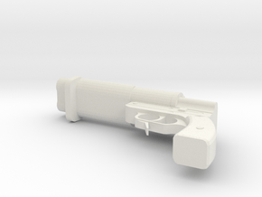 1/6 SIGNAL UND LEUCHT DOPPEL FLARE GUN in White Natural Versatile Plastic