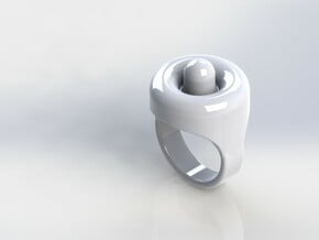 CR Teaser Ring in White Processed Versatile Plastic