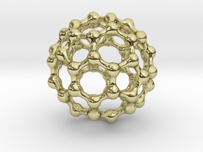 Buckyball C60 Pendant in 18K Gold Plated
