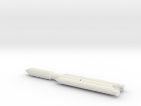 1/200 Scale Titan III D7 Centaur Rocket in White Natural Versatile Plastic