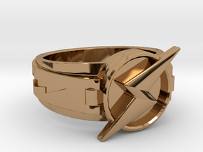 Wally West Flash ring 9 3/4 19.62 mm in Polished Brass