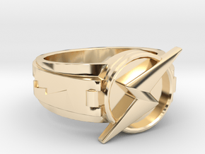 Wally West Flash ring 9 3/4 19.62 mm in 14K Yellow Gold