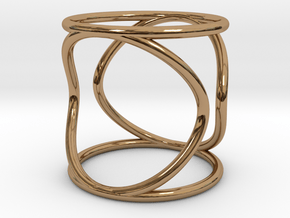 Ring The Hula Hoop Size 10US (61.5 mm EU) in Polished Brass