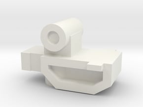 Microblaze X Wulong hand Adapter (Vortex) in White Natural Versatile Plastic