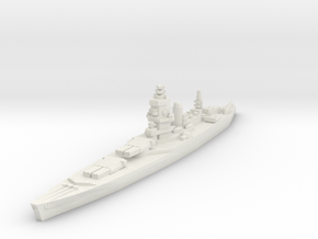 Dunkerque class battlecruiser 1/1800 in White Natural Versatile Plastic