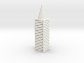 10 Traffic Cones (Stackable), 1/32 in White Natural Versatile Plastic
