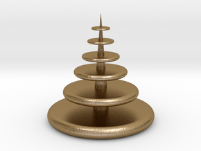 Christmas Tree in Polished Gold Steel