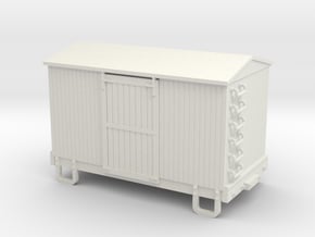 Sn3 13ft boxcar body  in White Natural Versatile Plastic