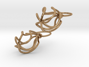 Soft Whirl Pair in Polished Brass (Interlocking Parts)