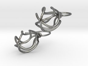 Soft Whirl Pair in Polished Silver (Interlocking Parts)