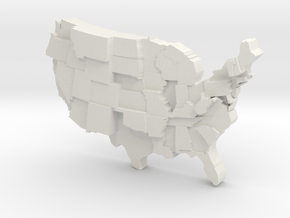 USA by Suicide  in White Natural Versatile Plastic
