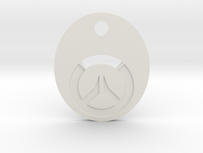 Overwatch Symbol Keychain in White Natural Versatile Plastic
