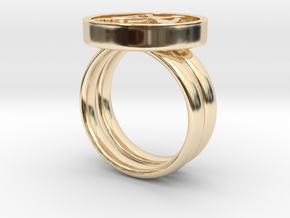 Firehose Ring in 14K Yellow Gold: Medium