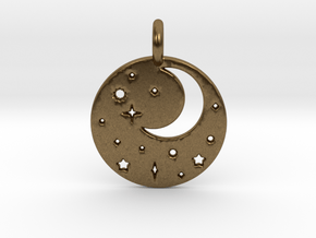 Starry Night Pendant in Natural Bronze