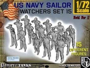 1-72 US Navy Watchers Set15 in Smooth Fine Detail Plastic