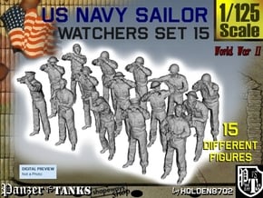 1-125 US Navy Watchers Set15 in Tan Fine Detail Plastic