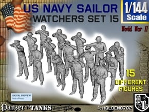 1-144 US Navy Watchers Set15 in Tan Fine Detail Plastic