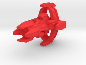 Colour Slipstreamer Frigate in Red Processed Versatile Plastic