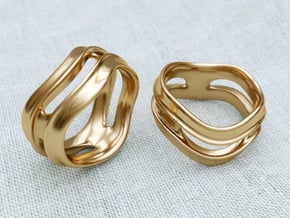 Curve Ring in Polished Brass: 8.5 / 58