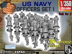 1-350 USN Officers Set 1 in Tan Fine Detail Plastic