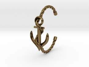 Anchor Bracelett in Polished Bronze