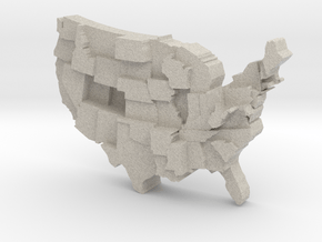 USA by Obesity in Natural Sandstone