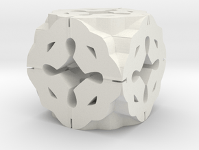 Celtic Cube in White Natural Versatile Plastic