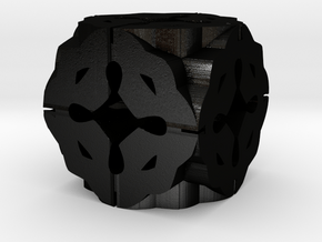 Celtic Cube in Matte Black Steel