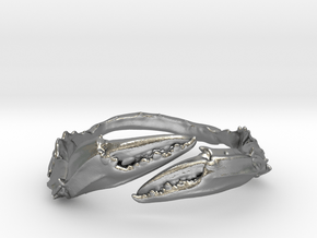 Crab Ring in Natural Silver