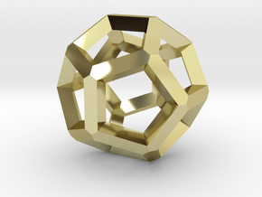 Dodecahedron 5 in 18k Gold