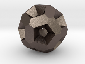 Dodecahedron Even More in Polished Bronzed Silver Steel