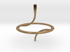Less Is More Spinning Top (small) in Natural Brass