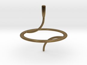 Less Is More Spinning Top (small) in Natural Bronze