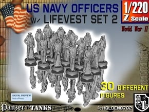 1-220 USN Officers Lifevest Set2 in Smoothest Fine Detail Plastic
